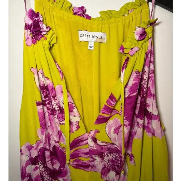 Great Jones Yellow Floral Maxi Dress - Picture 3 of 9